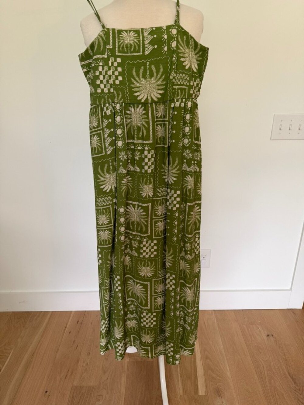 Rachel Zoe Green Tropical Midi Dress